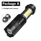 RECHARGEABLE WATERPROOF LED FLASHLIGHT/TORCH LAMP